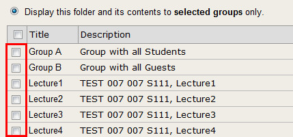 Screenshot of group check boxes. 