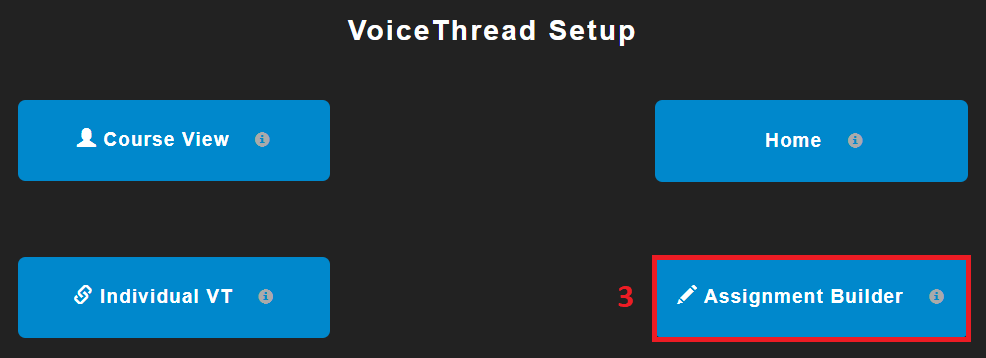 Screenshot of VoiceThread options. 